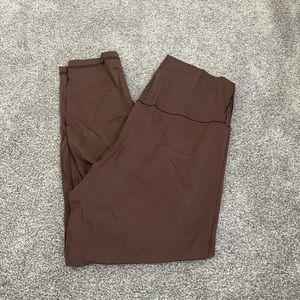 Women’s brown leggings aerie size XL only worn once EUC
